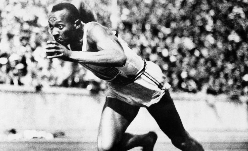 Jesse Owens Captures First Gold Medal at 1936 Berlin Olympics