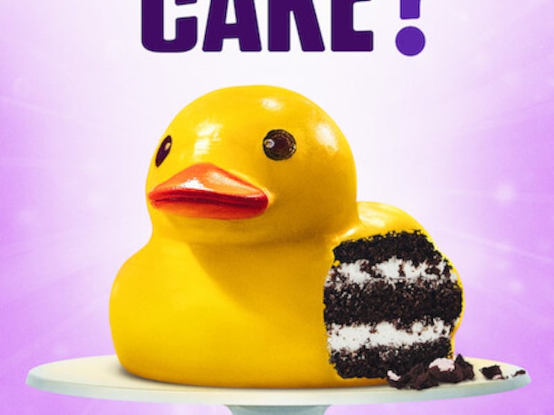 A poster of Netflix’s “Is It Cake?”
