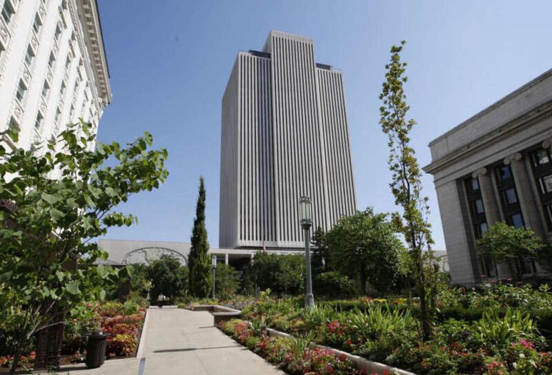 FILE - LDS Church Office Building in Salt Lake City, Utah, July 18, 2008.