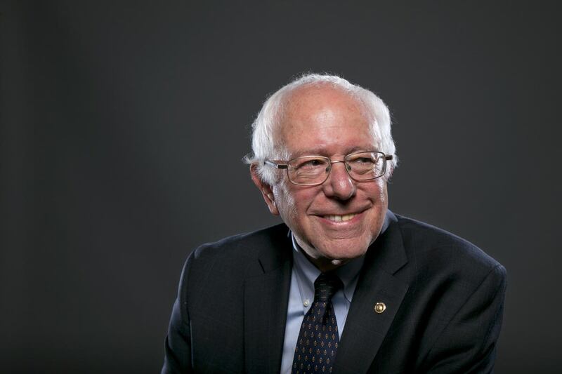 Democratic Presidential candidate Sen. Bernie Sanders, I-Vt., poses for a portrait before an interview, Wednesday May 20, 2015, in Washington.