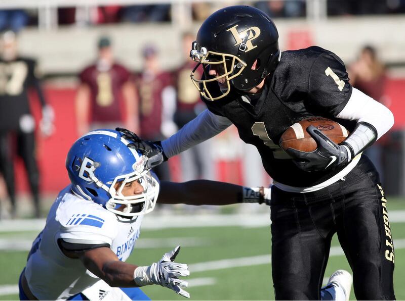 Bingham plays Lone Peak in the 5A semifinal football game at Rice-Eccles Stadium in Salt Lake City on Friday, Nov. 13, 2015.