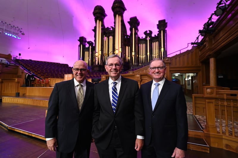 The new Tabernacle Choir presidency includes L. Whitney Clayton and Gary B. Porter, who will serve with choir president Michael O. Leavitt.