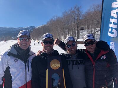 The University of Utah won the team title at the 2019 NCAA Skiing Championships with a score of 530.5 points. It's the Utes' second national championship in three years, its 12th NCAA title and 13th championship overall, including an AIAW title in 1978.