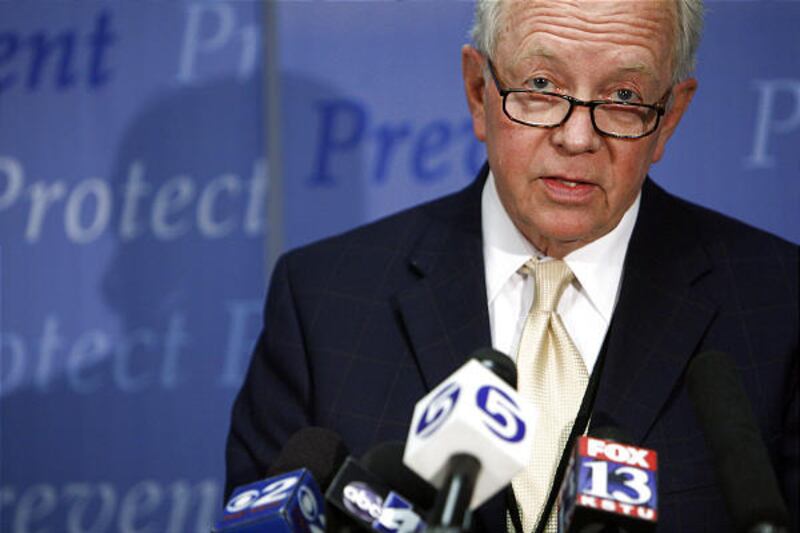 Dr. David Sundwall of the Utah Department of Health briefs media on new developments regarding swine flu.