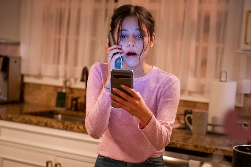 Jenna Ortega in a scene from “Scream.”