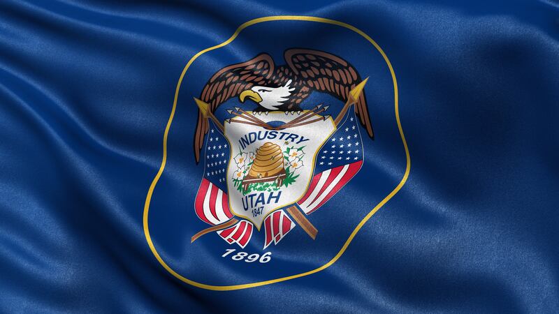 An image of a Utah flag