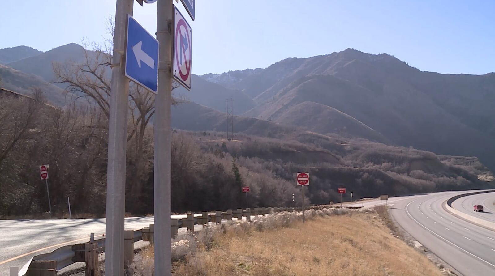 Cars drive on I-80 through Parleys Canyon on Monday, Nove. 29, 2021.