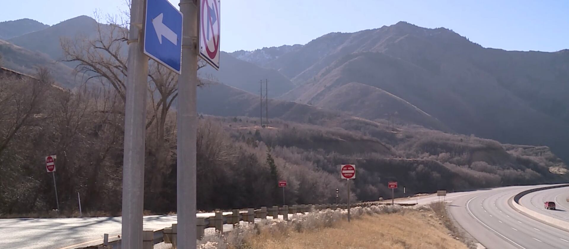 Cars drive on I-80 through Parleys Canyon on Monday, Nove. 29, 2021.