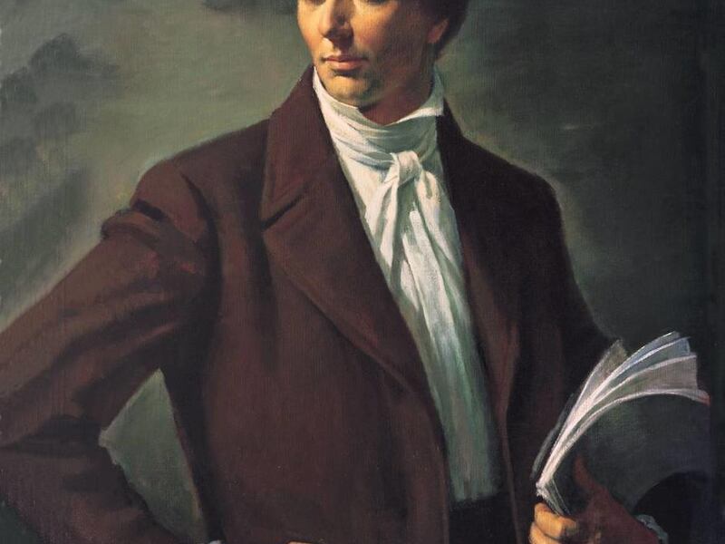 Portrait of Joseph Smith by artist Alvin Gittins.