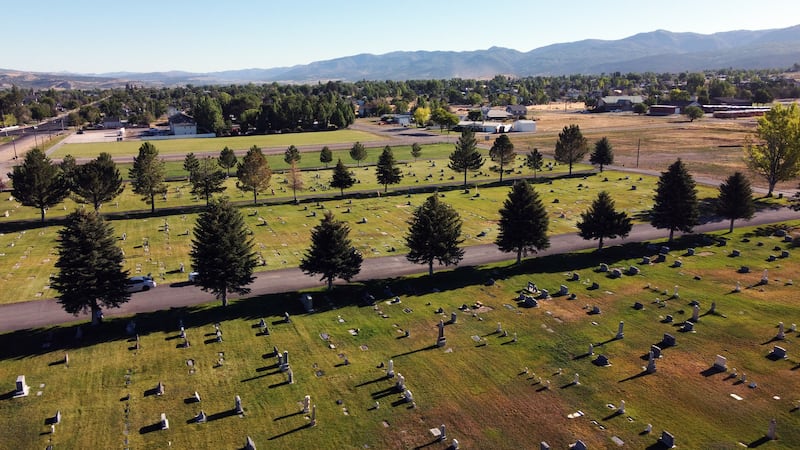 The cemetery in Mt. Pleasant, Sanpete County, is pictured on July 8. Los Angeles police detective Rachel Evans recently determined Monte R. Merz, who is buried in the cemetery, killed Barbara Jepson and her unborn child in 1956 in a brutal stabbing in her home in California.
