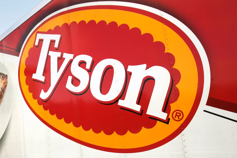 In this Oct. 28, 2009, file photo, a Tyson Foods, Inc., truck is parked at a food warehouse in Little Rock, Ark. Tyson Foods is recalling nearly 30,000 pounds of dinosaur-shaped chicken nuggets.