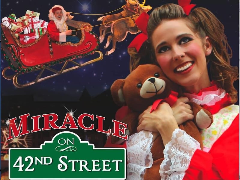 Richie T. Steadman and Kerstin Davis are characters in the Desert Star Playhouse production of "Miracle on 42nd Street.