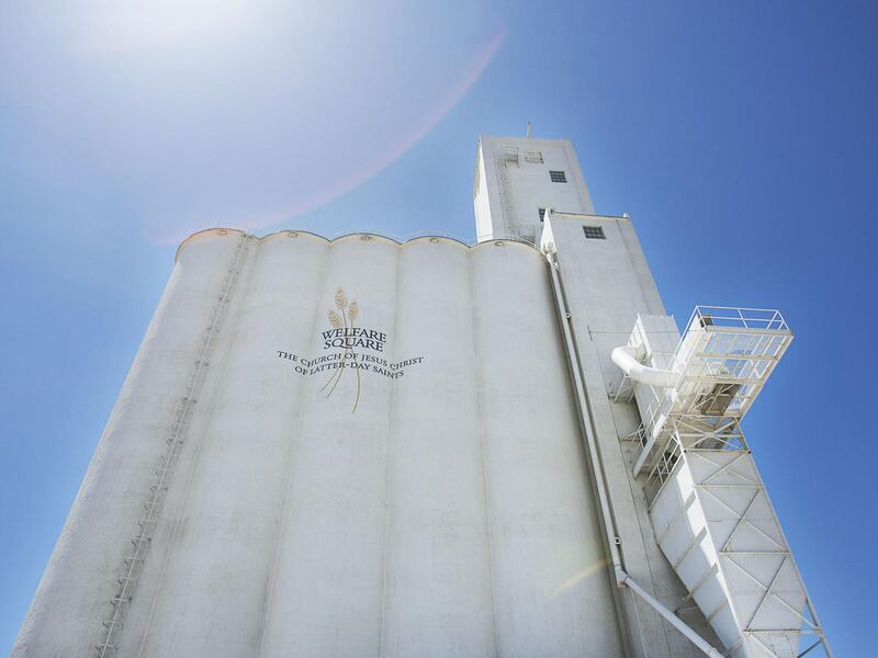 The Welfare Square silos in Salt Lake City, Tuesday, May, 31, 2016.