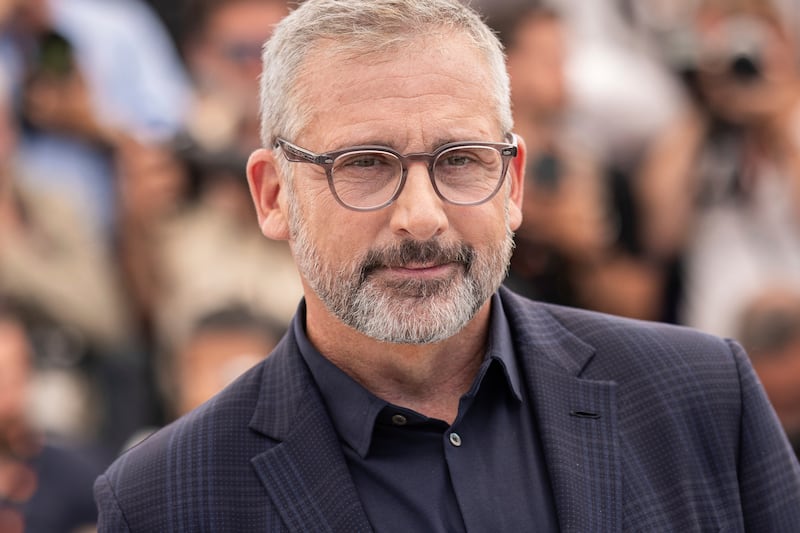 Steve Carell poses for photographers at the photo call for the film ‘Asteroid City’ at the 76th international film festival in Cannes.