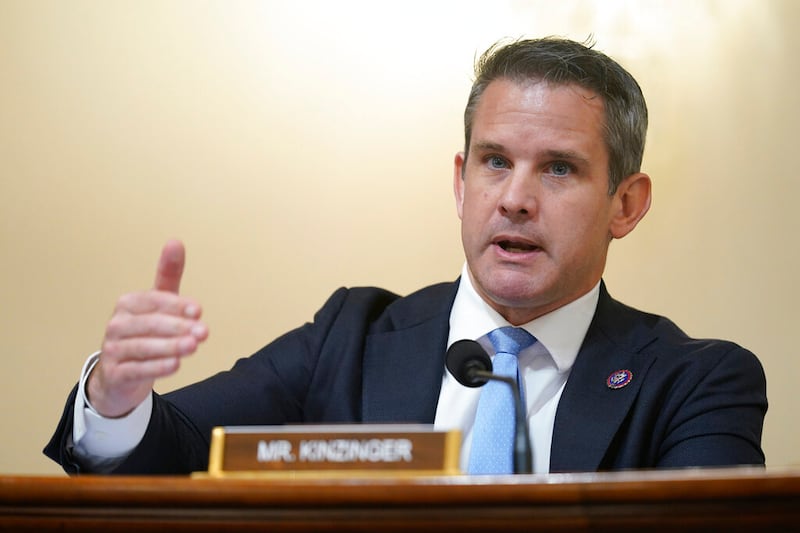 Rep. Adam Kinzinger, R-Ill., on Capitol Hill in Washington.