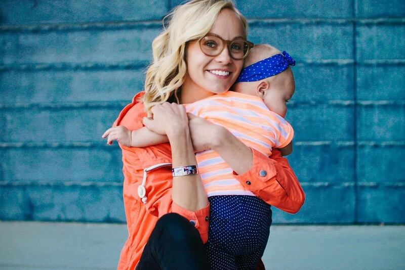 Hailey Devine with her daughter Lucy.