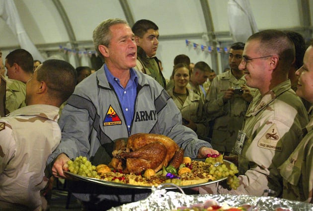 Deseret News archives: President Bush made surprise visit to troops in 2003