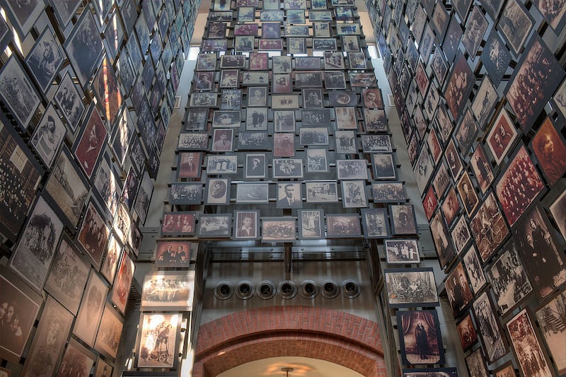 The Tower of Faces at the United States Holocaust Memorial Museum.