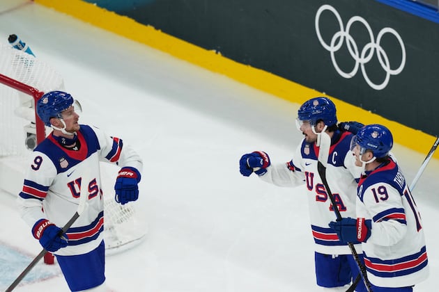 USA, Canada soar in first Olympic men’s hockey games