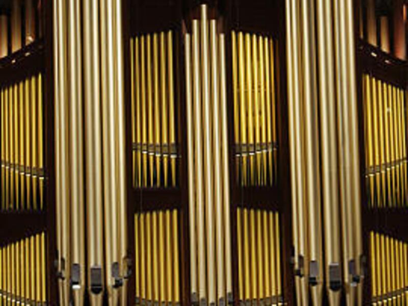 The Mormon Tabernacle Choir sings during a recent LDS General Conference.