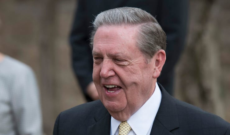 Elder Jeffrey R. Holland, a member of the Church’s Quorum of the Twelve Apostles, visits the Orson Hyde Memorial Garden in Jerusalem, October 27, 2016.