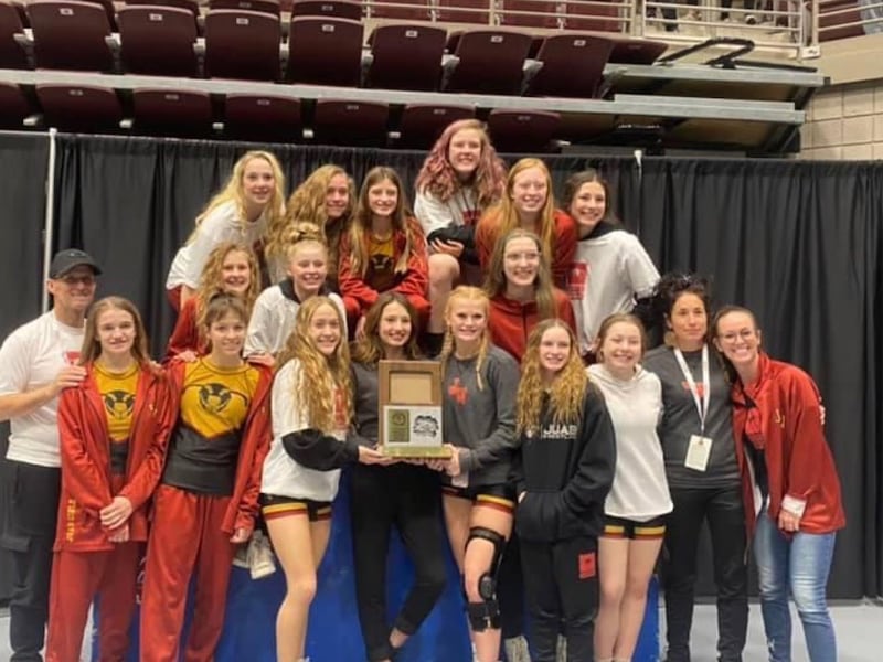 Photo of Juab High School girls wrestling team