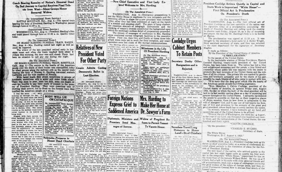 President Harding’s Final Journey Through Utah Recalled