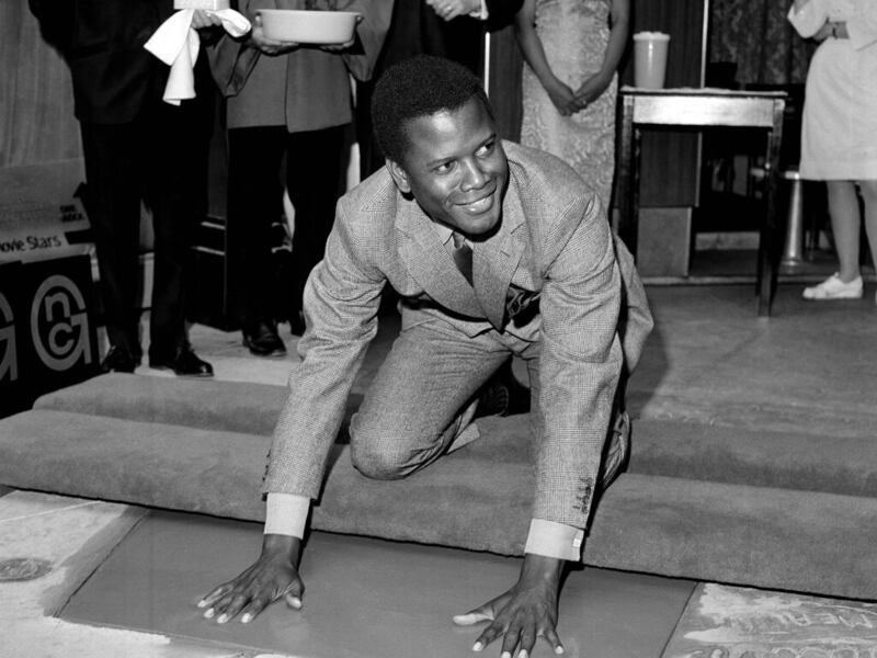 Sidney Poitier, star of “To Sir With Love,” in Los Angeles.