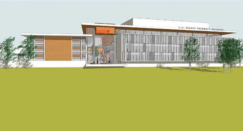 Artist's rendering of the L.S. Skaggs Pharmacy Institute research center.
