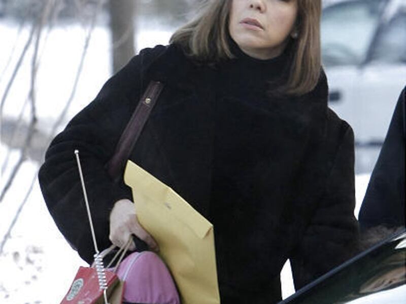 Patti Blagojevich, wife of embattled Illinois Gov. Rod Blagojevich, departs their home in Chicago.