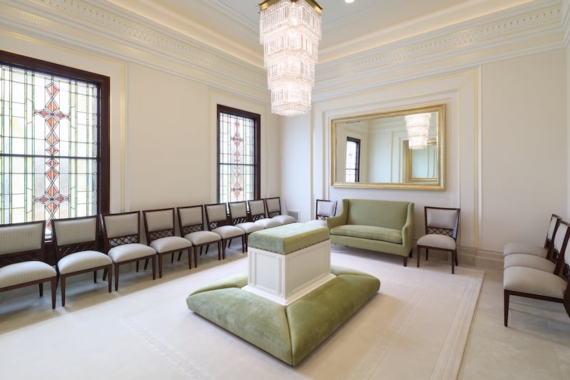 A sealing room inside the Harare Zimbabwe Temple.