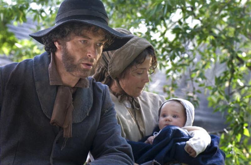 Matthew Maddox as John Tanner and Shaunna Thompson as Elizabeth Tanner in "Treasure in Heaven."