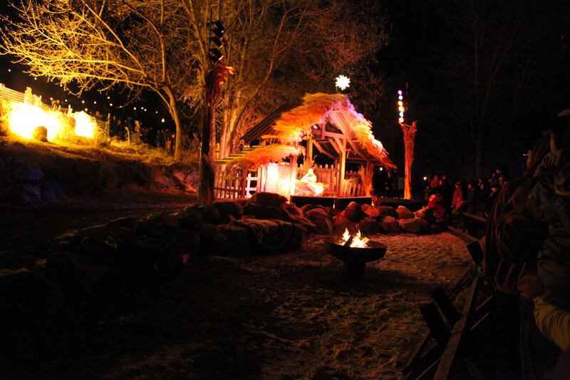 Scenes from the Bonneville Glen Nativity in 2017.