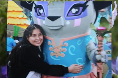 A photo of Kailey Vijil is displayed during a candlelight vigil in West Valley City Sunday, July 19, 2015.
