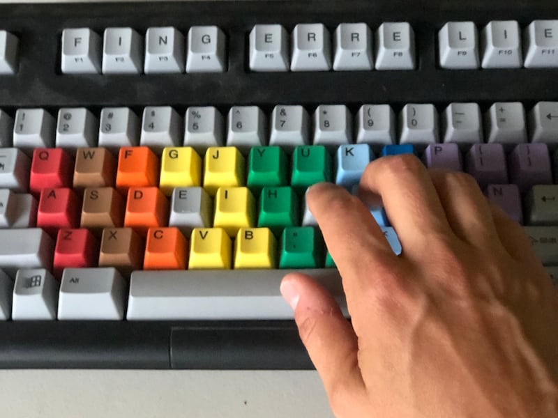 Amy Choate-Nielsen's father created a keyboard layout that is beneficial to people with Carpal Tunnel Syndrome, and taught her something about tenacity.
