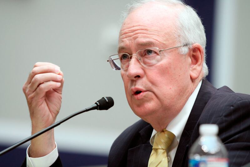 Ken Starr testifies at the House Committee on Education and Workforce on college athletes forming unions on May 8, 2014, in Washington.