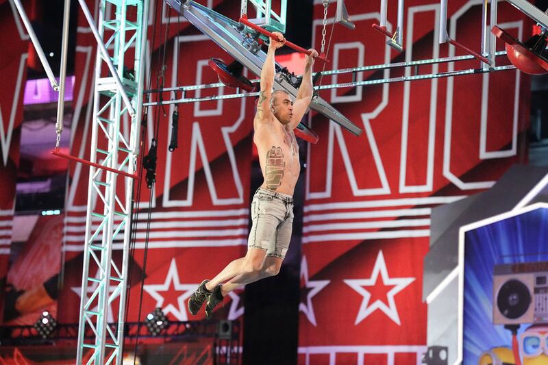 Mark Farrell on “American Ninja Warrior.”