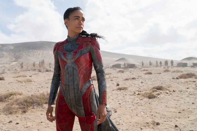 Makkari in Marvel Studios’ “Eternals.”