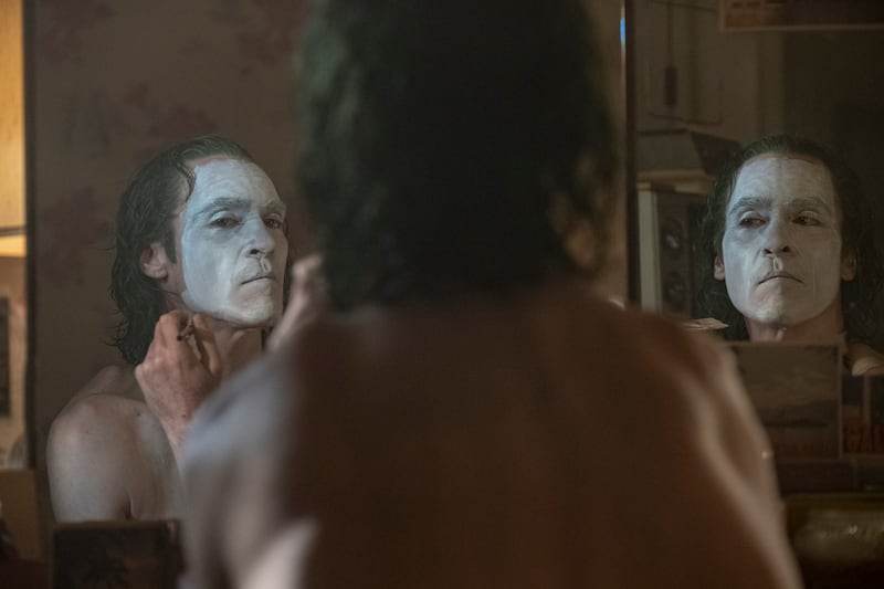 Joaquin Phoenix as Arthur Fleck in Warner Bros. Pictures, Village Roadshow Pictures and BRON Creative’s “Joker,” a Warner Bros. Pictures release.