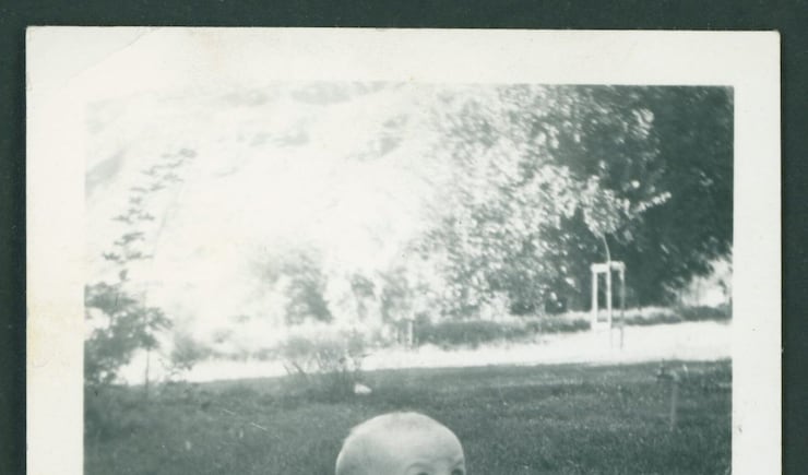 A photo of Jeffrey R. Holland as a child, circa 1941.