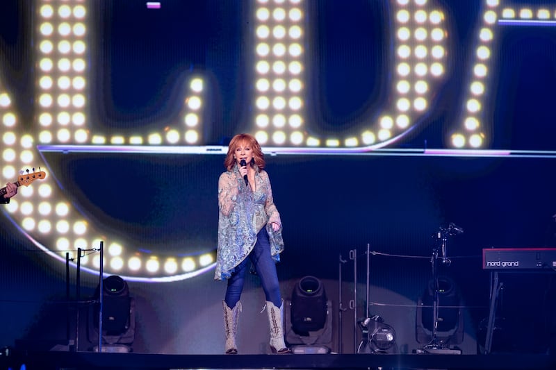 Reba McEntire performs at Vivint Arena in Salt Lake City.