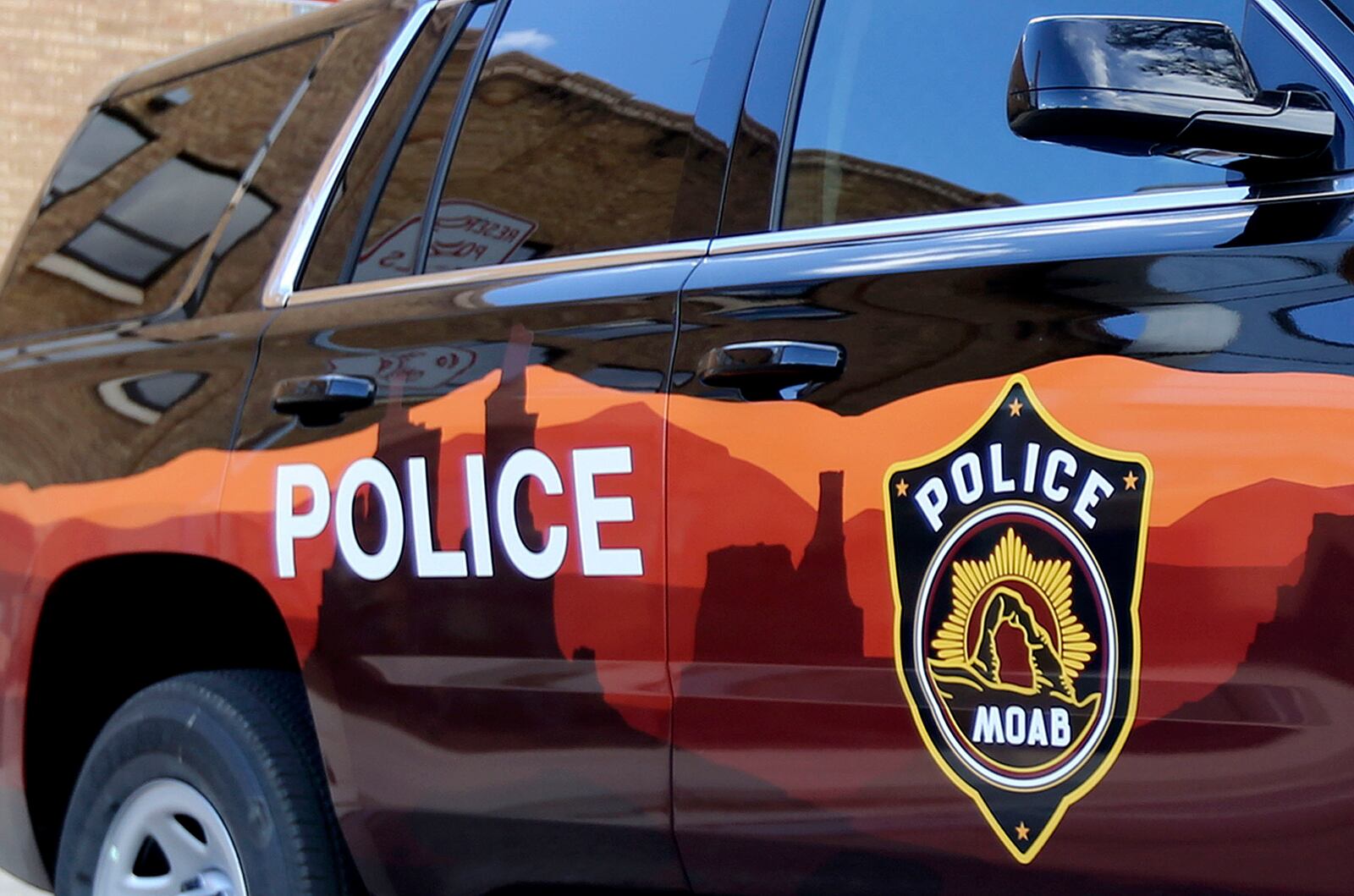 A Moab police vehicle is pictured in Moab.