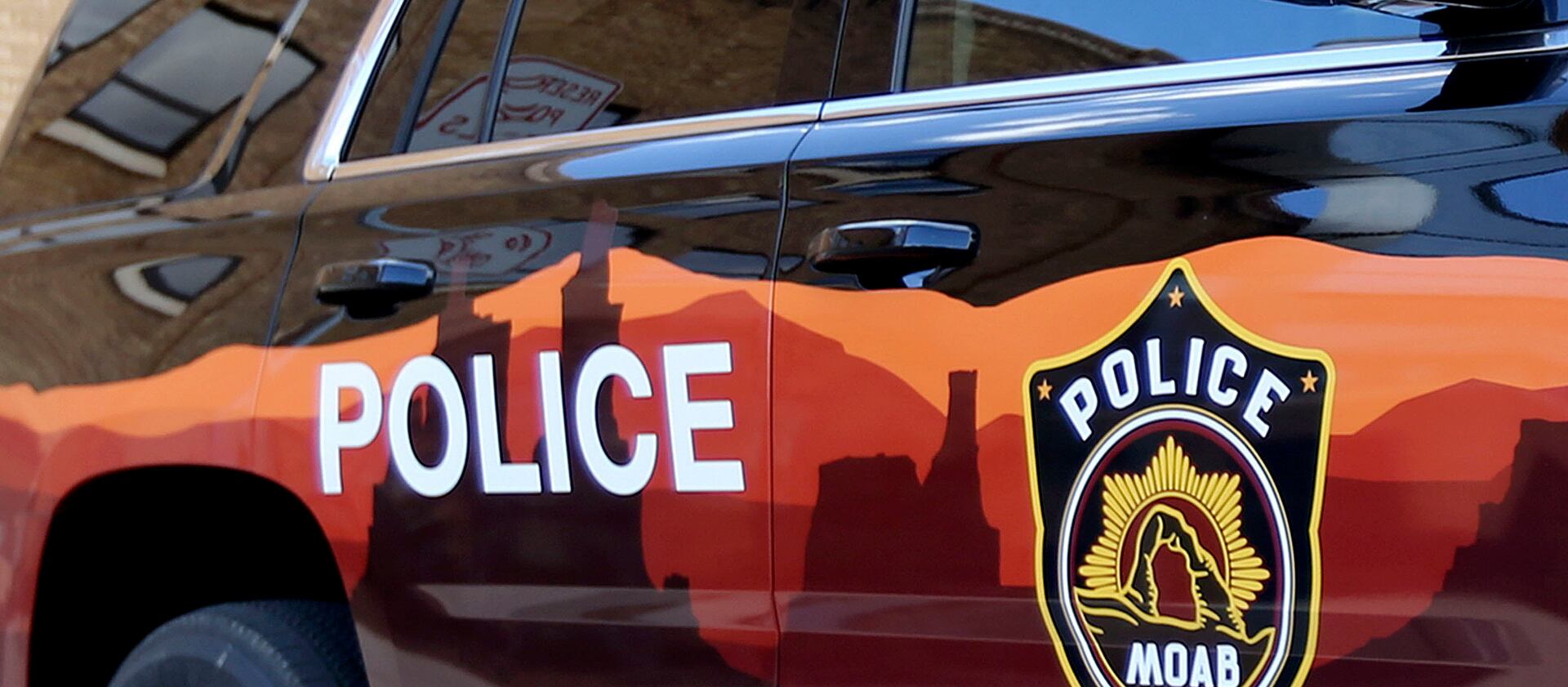 A Moab police vehicle is pictured in Moab.