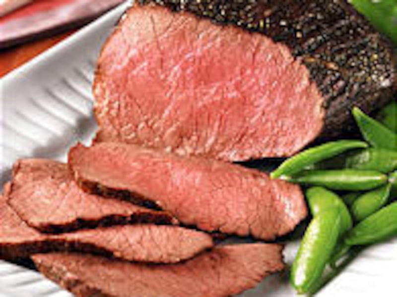 Garlic-Herb Crusted Beef Roast is made using lean beef rump that needs nothing more than a seasoning rub before it goes into the oven.