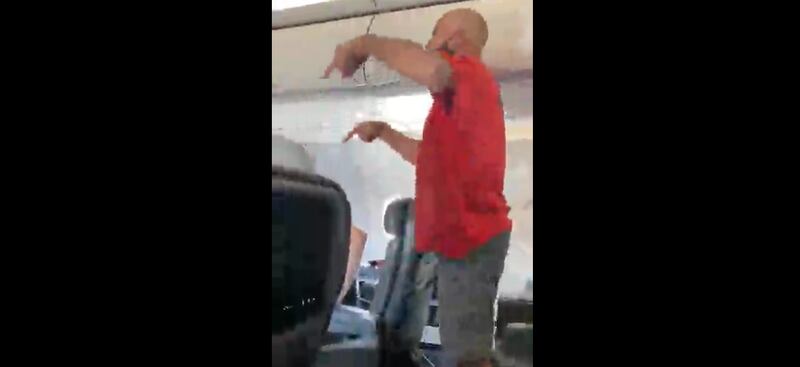 A passenger on an American Airlines flight bound for Salt Lake City screamed at flight attendants.