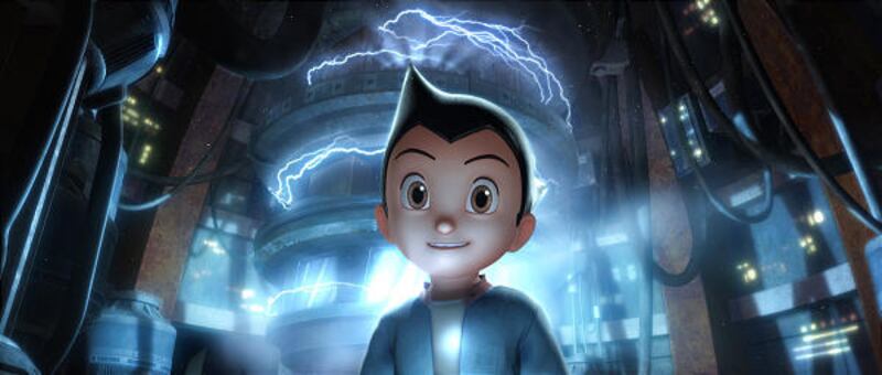 Astro, a robot voiced by Freddie Highmore, is the title character in the movie "Astro Boy."