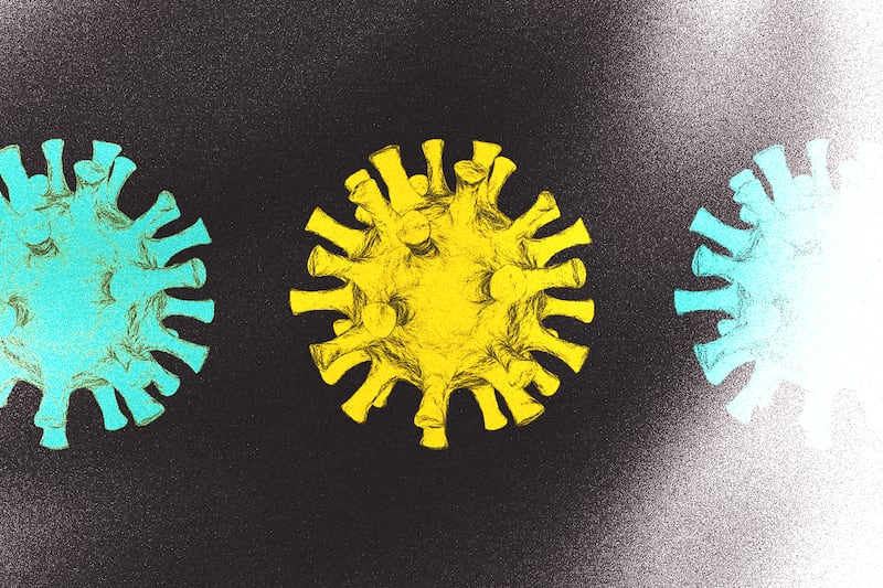 An illustration of COVID-19.