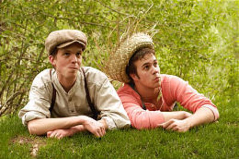 Ben Tichy, left, and Darick Pead in "The Adventures of Tom Sawyer."