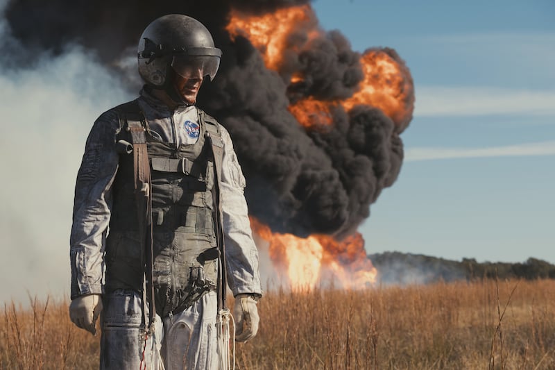 Ryan Gosling stars as Neil Armstrong in “First Man.”