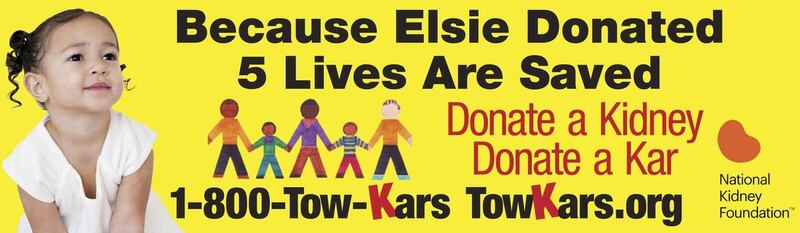 Billboard honoring Elsie Mahe